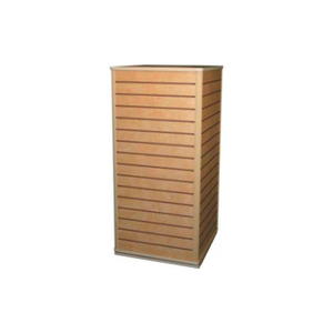 SLATWALL COUNTER TOP CUBE DISPLAY FIXTURE-BIRCH WITH SPINNER BASE by Windmill Slatwall Products SLATWALL COUNTER TOP CUBE DISPLAY FIXTURE-BIRCH WITH SPINNER BASE by Windmill Slatwall Products