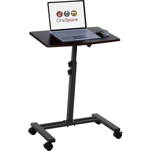 ONESPACE ANGLE AND HEIGHT ADJUSTABLE MOBILE LAPTOP STAND, SINGLE SURFACE by Comfort Products