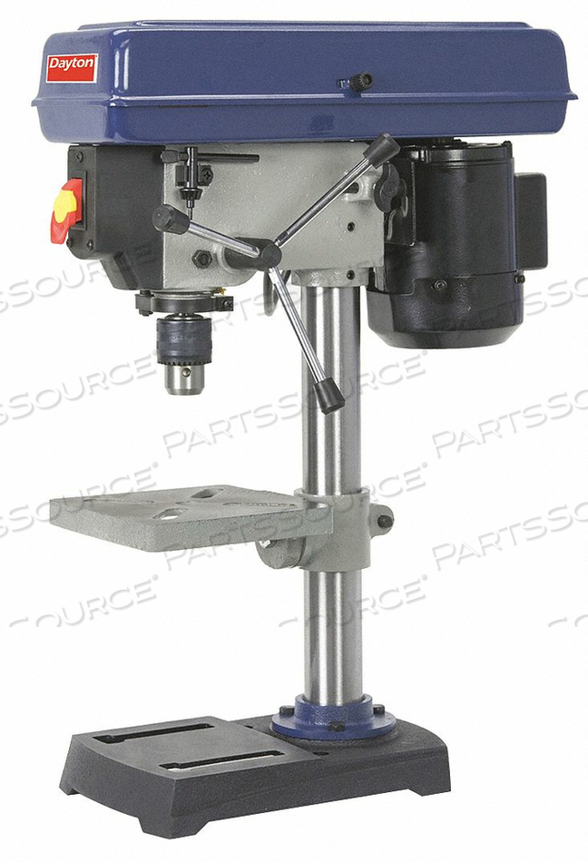BENCH DRILL PRESS, PRIMARY MATERIAL APPLICATION METAL, WOOD, POWER DOWN FEED INCLUDED NO, DRILL PRESS TYPE BENCHTOP, DRILL PRESS APPLICATION by DAYTON ELECTRIC MANUFACTURING CO BENCH DRILL PRESS, PRIMARY MATERIAL APPLICATION METAL, WOOD, POWER DOWN FEED INCLUDED NO, DRILL PRESS TYPE BENCHTOP, DRILL PRESS APPLICATION by DAYTON ELECTRIC MANUFACTURING CO