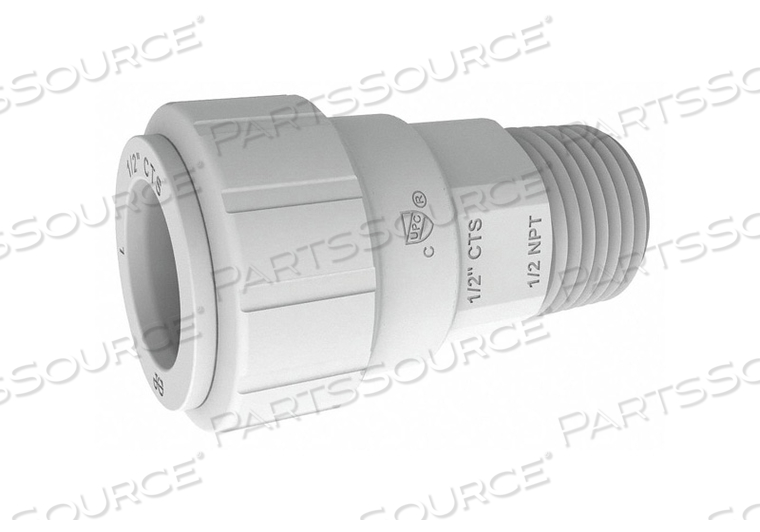 CONNECTOR 1/2 CTS X 1/2 NPT WHITE by Reliance Worldwide Corporation