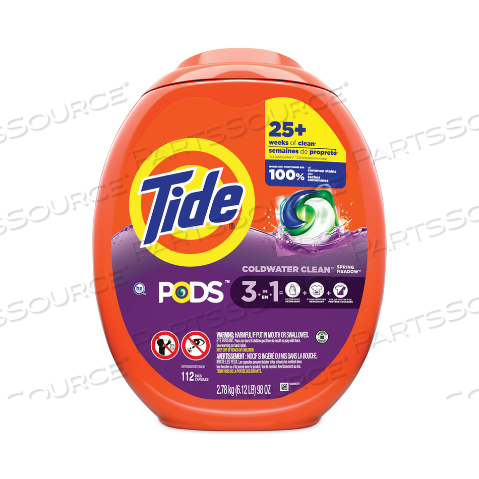 PODS, SPRING MEADOW, 112 PODS/TUB by Tide PODS, SPRING MEADOW, 112 PODS/TUB by Tide