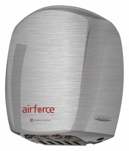 HAND DRYER ALUM COVER SILVER AUTOMATIC by World Dryer HAND DRYER ALUM COVER SILVER AUTOMATIC by World Dryer