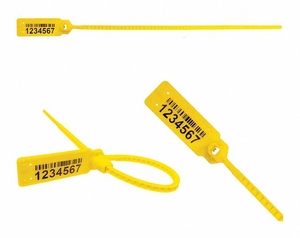 PULL TIGHT BARCODE SEAL YELLOW PK250 by ELC Security Products