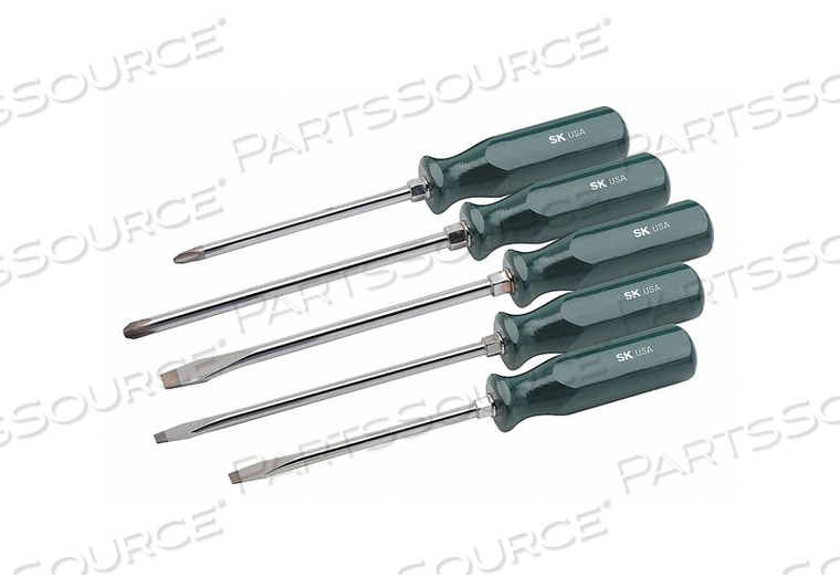 SCREWDRIVER SET SLOTTED/PHILLIPS 5 PC 