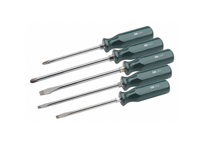 SCREWDRIVER SET SLOTTED/PHILLIPS 5 PC by SK Professional Tools