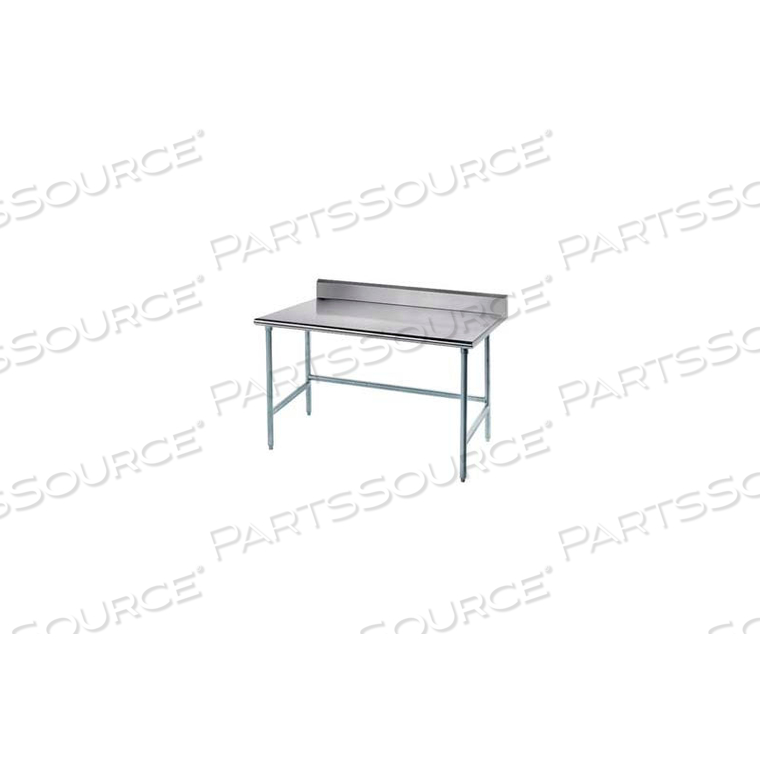 WORKBENCH, 16 GA. 304 SERIES STAINLESS, 5" BACKSPLASH, 24"WX30"D 