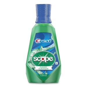 + SCOPE MOUTH RINSE, CLASSIC MINT, 1 L BOTTLE, 6/CARTON by Crest + SCOPE MOUTH RINSE, CLASSIC MINT, 1 L BOTTLE, 6/CARTON by Crest