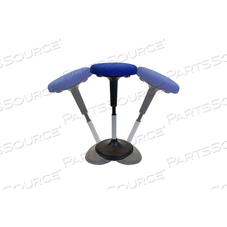 ADJUSTABLE HEIGHT WOBBLE STOOL SWIVEL CHAIR - BLUE by Uncaged Ergonomics
