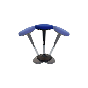 ADJUSTABLE HEIGHT WOBBLE STOOL SWIVEL CHAIR - BLUE by Uncaged Ergonomics