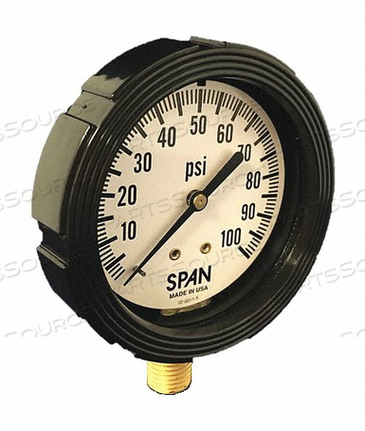 PRESSURE GAUGE 2-1/2 DIAL SIZE MNPT by Thuemling Instrument Group PRESSURE GAUGE 2-1/2 DIAL SIZE MNPT by Thuemling Instrument Group