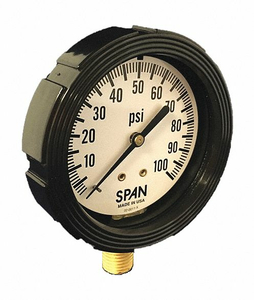 PRESSURE GAUGE 2-1/2 DIAL SIZE MNPT by Thuemling Instrument Group