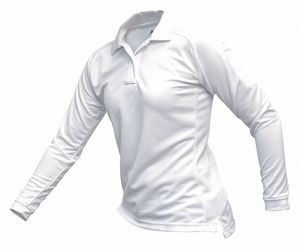 WOMENS TACTICAL POLO WHITE LNG SLEEVE XL by Vertx