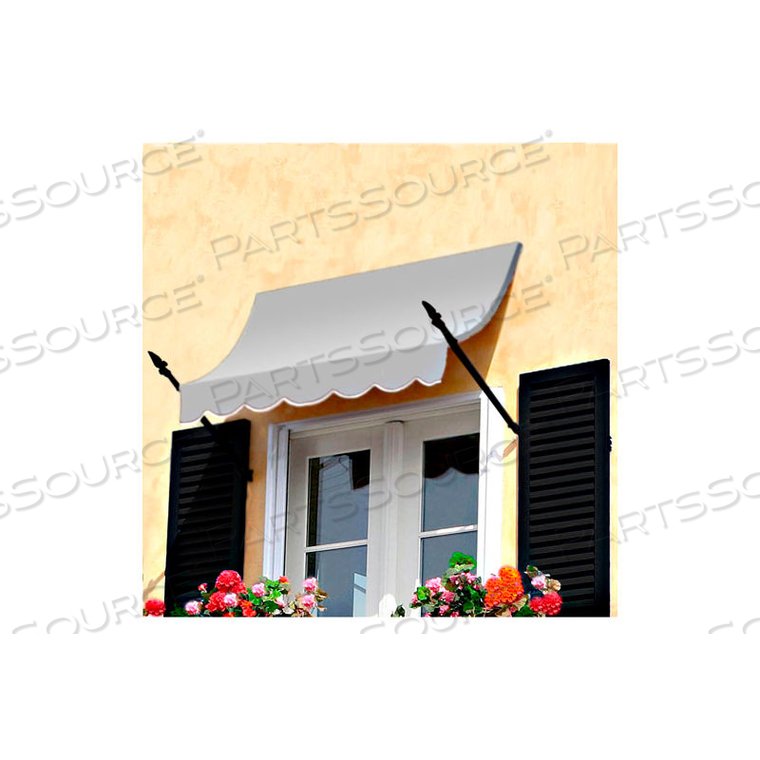 SPEAR ARM AWNING 5-3/8'W X 3-11/16'H X 2'D GRAY 