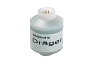 SENSOR, 1.26 IN DIA, 3 PIN MALE MOLEX MATING, 0 TO 100%, WHITE, 10 TO 13 MV SIGNAL OUTPUT, 3 PINS, 4 SEC RESPONSE, 0 TO 45 DEG C, MEETS FDA, by Draeger Inc.