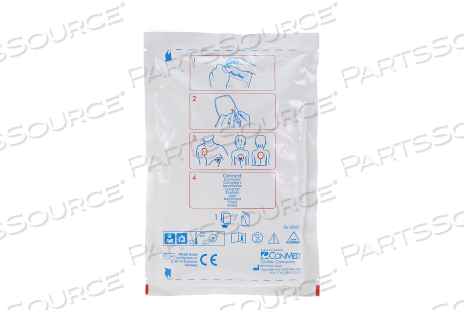 HP ADULT DEFIBRILLATOR PAD, MEETS AAMI, IEC, BARREL by Philips Healthcare