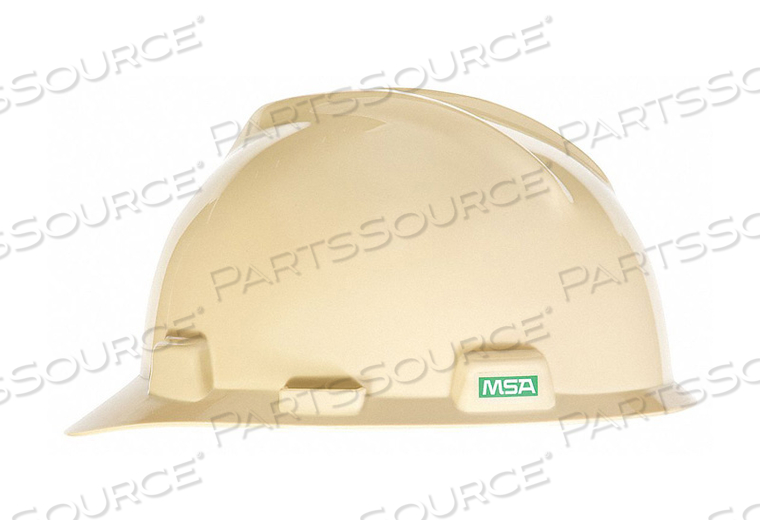 V-GARD SLOTTED CAP WITH STAZ-ON SUSPENSION, LIGHT BUFF by MSA Safety Sales, LLC V-GARD SLOTTED CAP WITH STAZ-ON SUSPENSION, LIGHT BUFF by MSA Safety Sales, LLC