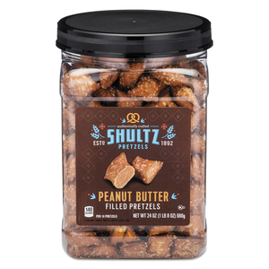 PRETZELS, PEANUT BUTTER, TUB, 24 OZ by Shultz