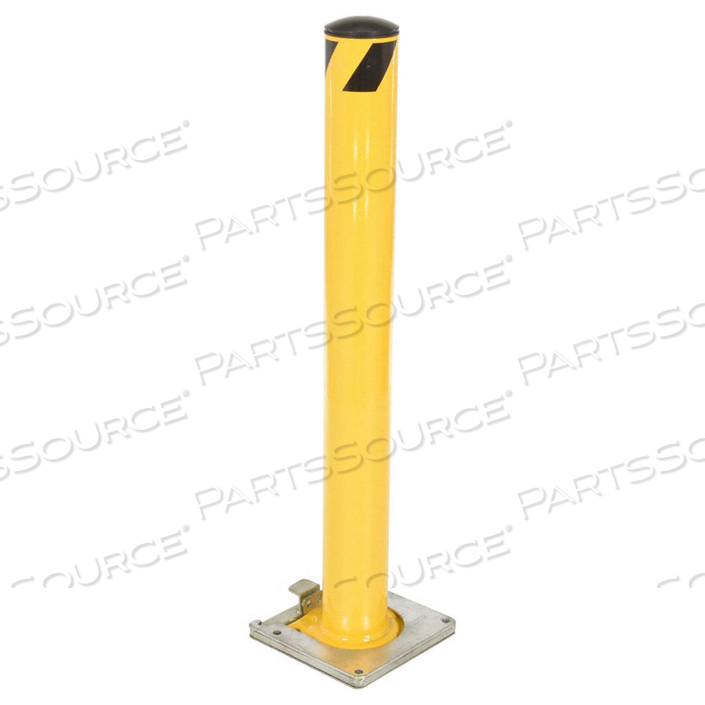 REMOVABLE BOLLARD, BOLT-ON, 42 IN INSTALL HT, 5 1/2 IN DIA, CARBON STEEL, YELLOW by Approved Vendor REMOVABLE BOLLARD, BOLT-ON, 42 IN INSTALL HT, 5 1/2 IN DIA, CARBON STEEL, YELLOW by Approved Vendor