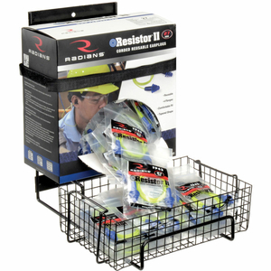 200 PAIR FOAM EARPLUG DISPENSER BOX RACK WITH ANTI-SPILL WIRE TRAY, 10-1/2"L by Horizon Mfg Enterprises, Inc 200 PAIR FOAM EARPLUG DISPENSER BOX RACK WITH ANTI-SPILL WIRE TRAY, 10-1/2"L by Horizon Mfg Enterprises, Inc