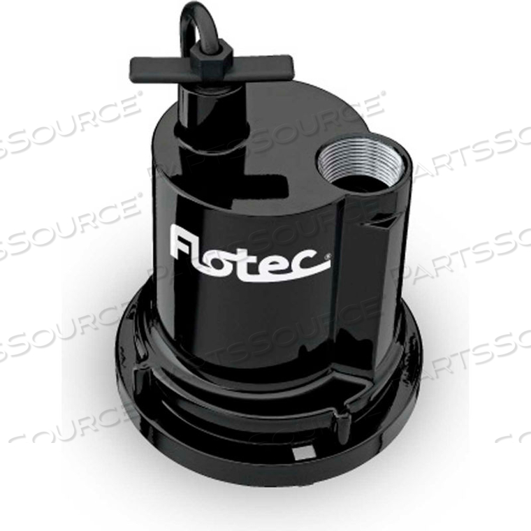 FLOTEC CAST ALUMINUM WATER REMOVAL UTILITY PUMP 1/4 HP, 1250 GPH 