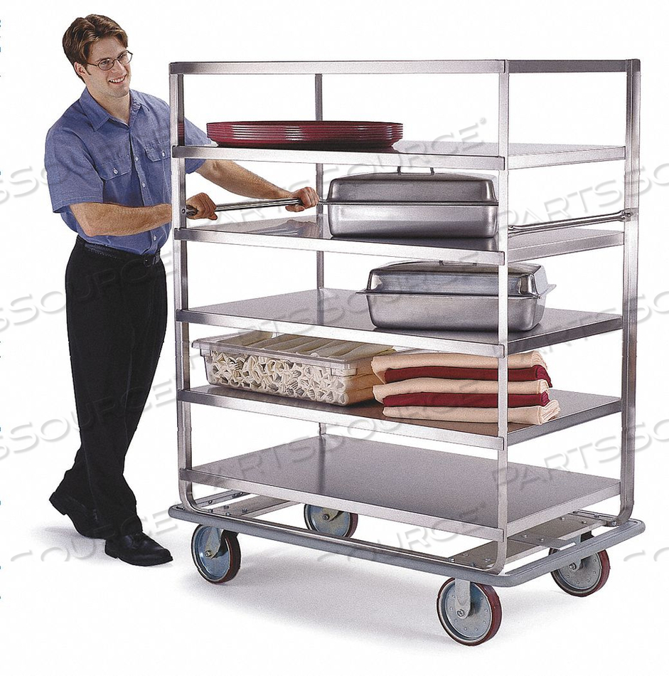 BANQUET CART STAINLESS 5 SHELVES 70X28 by Lakeside Manufacturing, Inc.