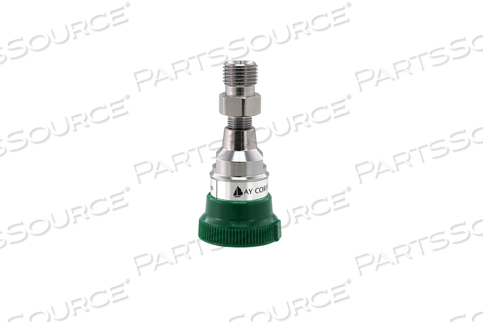 QUICK CONNECT COUPLER, DISS MALE X FEMALE, OXYGEN, GREEN by Bay Corporation