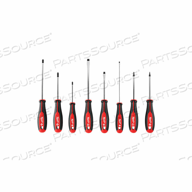 SCREWDRIVER SET, (3) SLOTTED, (3) PHILLIPS, (2) SQUARE by Milwaukee Electric Tools