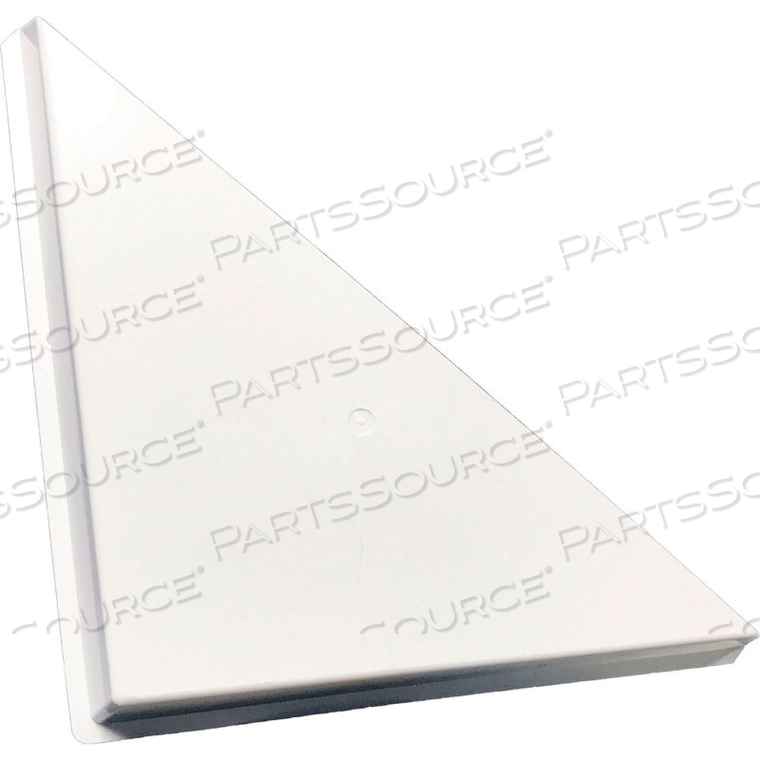 CORNER AIR DIVERTER TRIANGLE PLASTIC by American Louver CORNER AIR DIVERTER TRIANGLE PLASTIC by American Louver