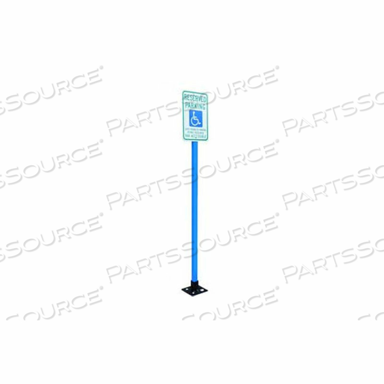 X-TUBE 78" SIGN POST, BLUE by Pexco LLC