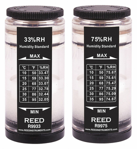 HUMIDITY CALIBRATION 33 RH AND 75 RH by Reed Instruments