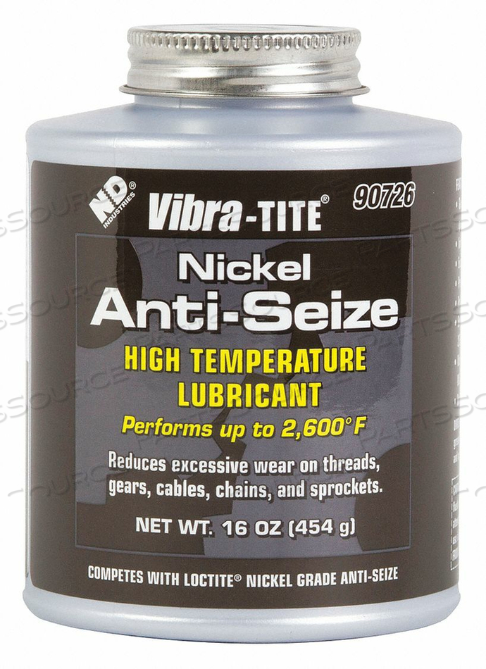 90726 VIBRA-TITE ANTI SEIZE LUBRICANT,NICKLE,16 OZ JAR WITH BRUSH by Vibra-Tite 90726 VIBRA-TITE ANTI SEIZE LUBRICANT,NICKLE,16 OZ JAR WITH BRUSH by Vibra-Tite