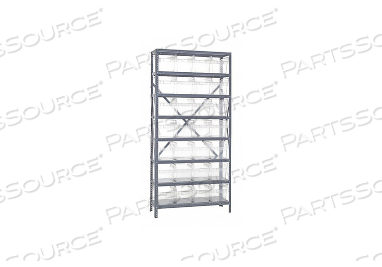 BIN SHELVING OVERALL 18 D CLEAR by Quantum Storage Systems BIN SHELVING OVERALL 18 D CLEAR by Quantum Storage Systems