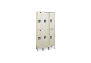 WRDRB LOCKR SOLID 3 WIDE 2 TIER TAN by Hallowell