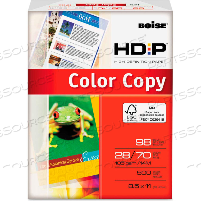 POLARIS COLOR COPY PAPER, 8-1/2" X 11", WHITE, 500 SHEETS/REAM 