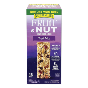 GRANOLA BARS, CHEWY FRUIT AND NUT TRAIL MIX, 1.2 OZ POUCH, 48/BOX by Nature Valley