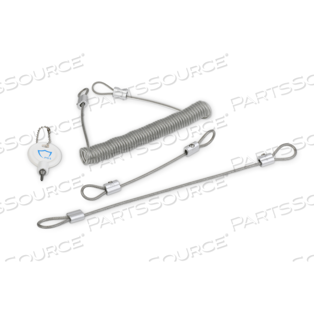 ACCESSIBLE CABLE TETHER 15" W/ KEY by PD1 Medical LLC