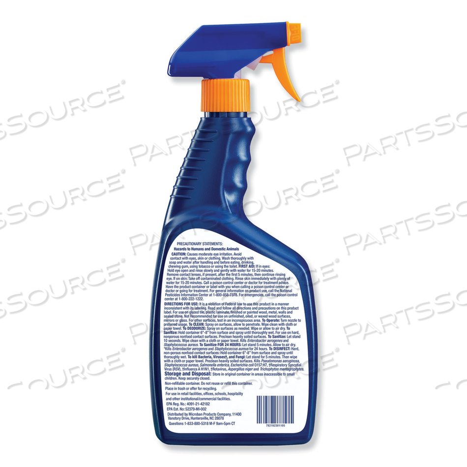 24-HOUR DISINFECTANT MULTIPURPOSE CLEANER, CITRUS, 32 OZ SPRAY BOTTLE 