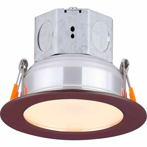 4" ROUND LED VELOCE RECESS DOWN LIGHT, 10W, 120V, 3000K, BRONZE by AMAX Lighting