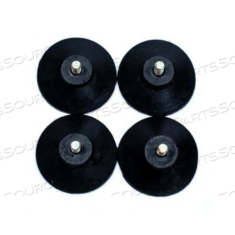 RUBBER FOOT WITH 8-32 X 3/8 STUD 