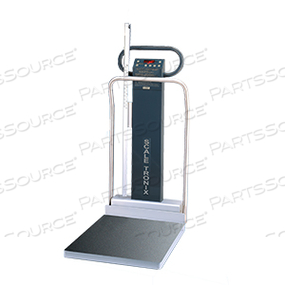 MOBILE BARIATRIC STAND-ON SCALE, 1000 LB/454 KG, WITH STANDARD WEIGHT (LB/KG), PRINTER, AND POWER ADAPTER by Scale-Tronix MOBILE BARIATRIC STAND-ON SCALE, 1000 LB/454 KG, WITH STANDARD WEIGHT (LB/KG), PRINTER, AND POWER ADAPTER by Scale-Tronix