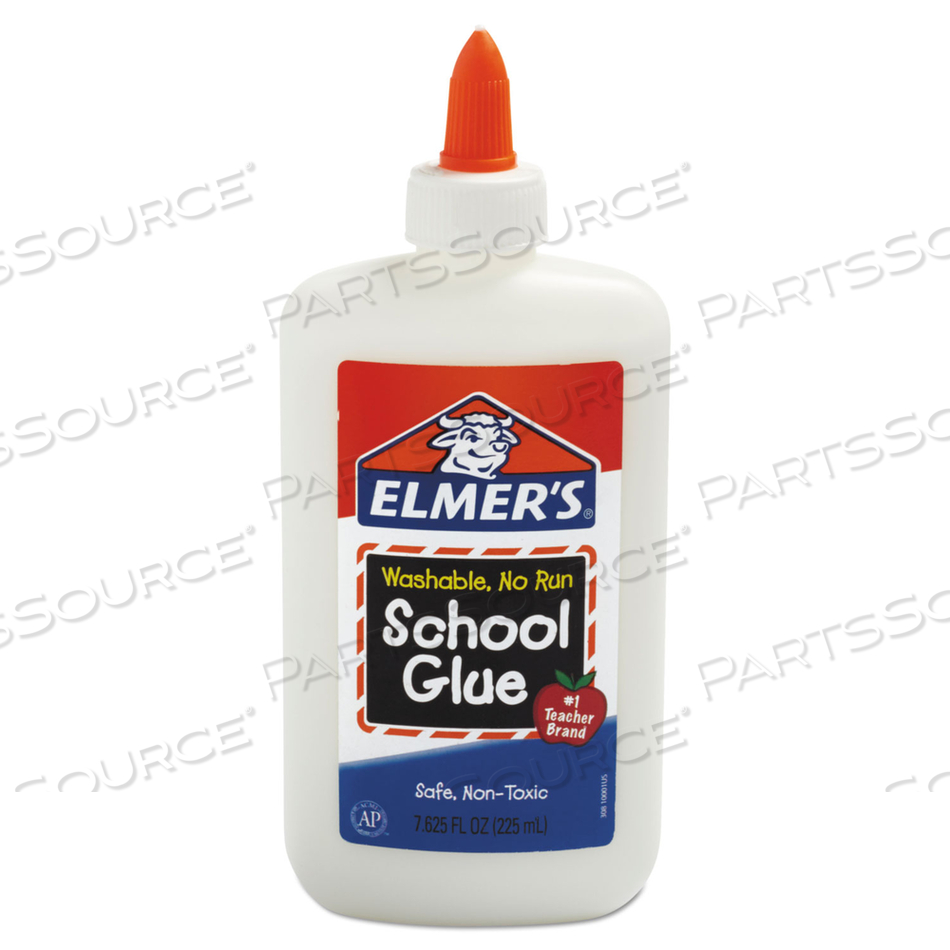 WASHABLE SCHOOL GLUE, 7.63 OZ, DRIES CLEAR by Elmers WASHABLE SCHOOL GLUE, 7.63 OZ, DRIES CLEAR by Elmers