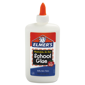 WASHABLE SCHOOL GLUE, 7.63 OZ, DRIES CLEAR by Elmers WASHABLE SCHOOL GLUE, 7.63 OZ, DRIES CLEAR by Elmers