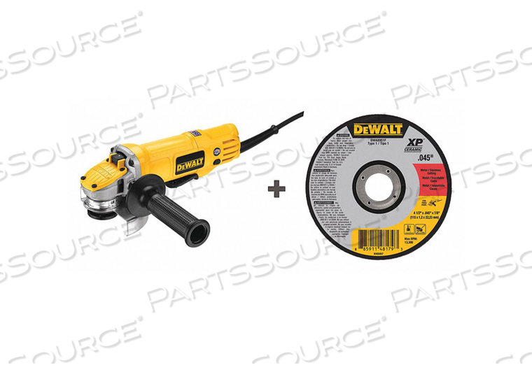 ANGLE GRINDER 4-1/2 WHEEL DIA. 120VAC by DeWalt