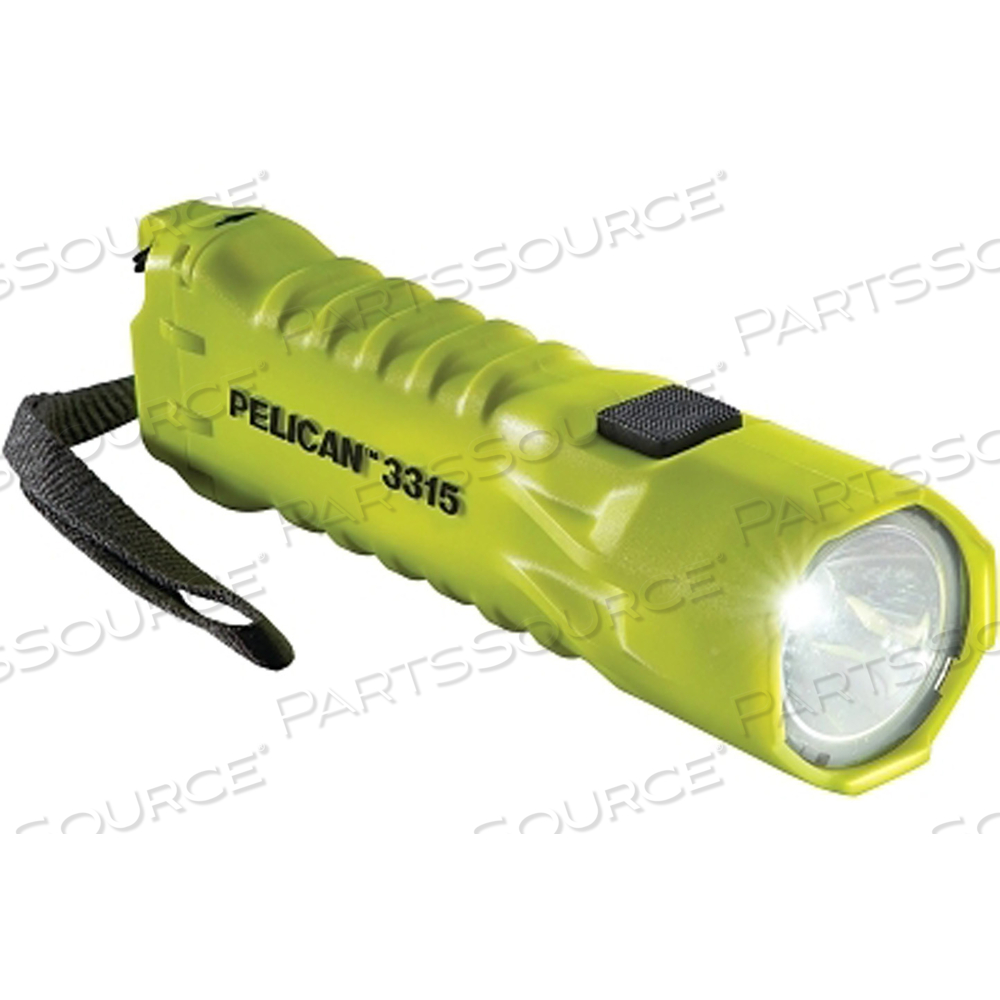 3315 LED FLASHLIGHT GEN 3, 3 AA, 160 LUMENS, HI-VIS YELLOW by Pelican Products 3315 LED FLASHLIGHT GEN 3, 3 AA, 160 LUMENS, HI-VIS YELLOW by Pelican Products