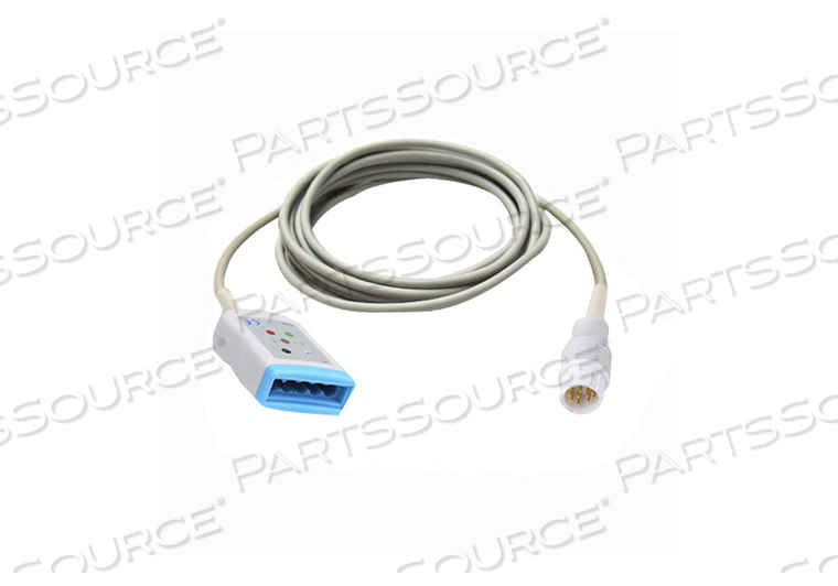 ECG TRUNK CABLE, 5 MM, 2.5 M CABLE, TPU JACKET, GRAY, 12-PIN, 5 LEADS, MEETS AAMI ANSI EC53, ISO 