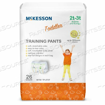 TRAINING PANTS, 2T TO 3T (26 PER BAG) by McKesson TRAINING PANTS, 2T TO 3T (26 PER BAG) by McKesson