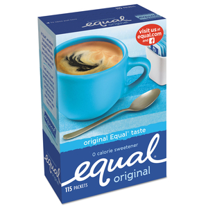 ZERO CALORIE SWEETENER, 1 G PACKET, 115/BOX by Equal