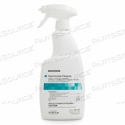 GERMICIDAL SURFACE DISINFECTANT CLEANER, 24 OZ. TRIGGER SPRAY BOTTLE by McKesson