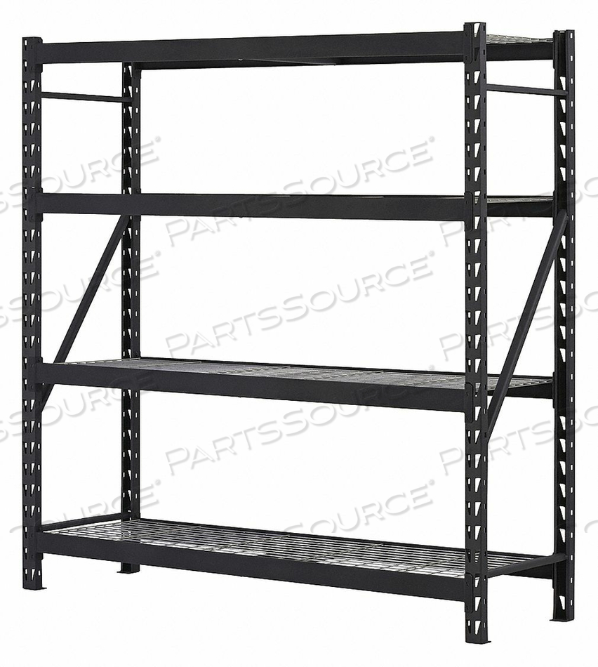 BULK RACK FRSTNDING 78 H 77 W 24 D BLACK by Edsal BULK RACK FRSTNDING 78 H 77 W 24 D BLACK by Edsal