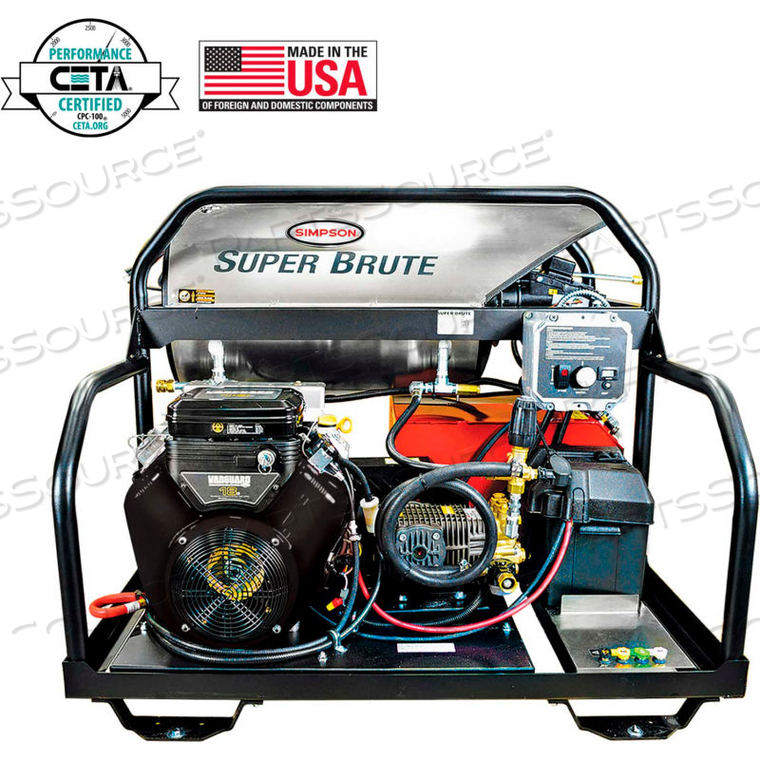 SIMPSON SUPER BRUTE 3500PSI 570CC 5.5GPM GAS HOT WATER PRESSURE WASHER VANGUARD V-TWIN ENGINE by FNA Group Inc.